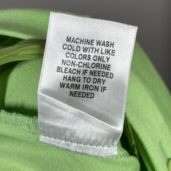 NEW Nordstrom Pants Womens 4 green cotton straight leg designer casual colorful - Picture 7 of 10